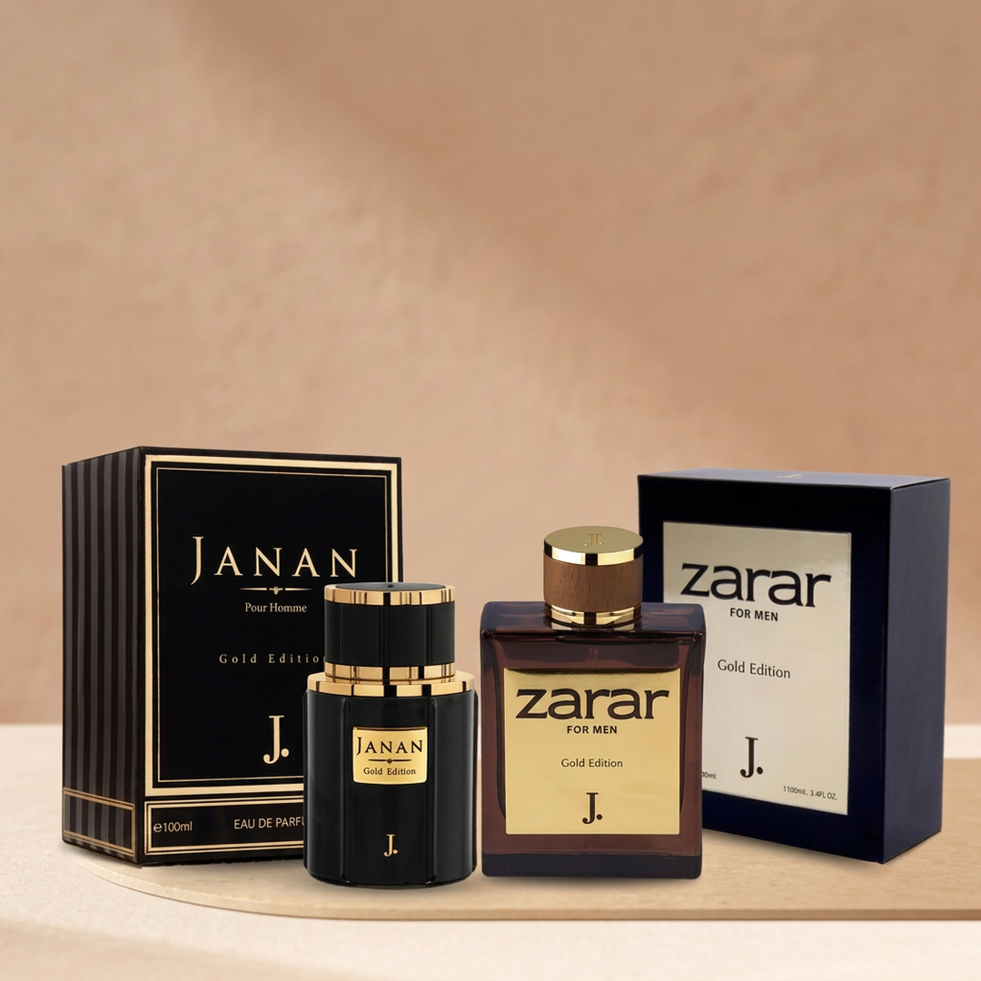 (Janan & Zarar Perfume Gold) Pack of 2