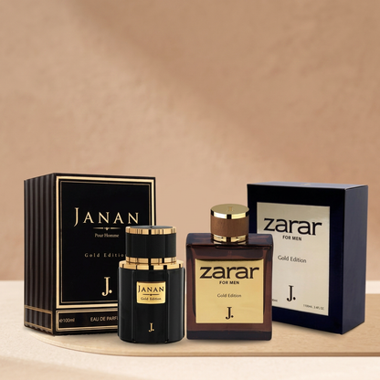 (Janan & Zarar Perfume Gold) Pack of 2