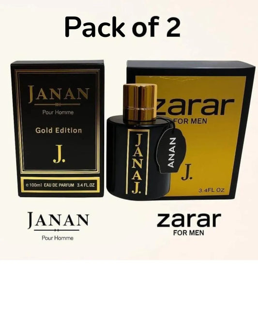(Janan & Zarar Perfume Gold) Pack of 2