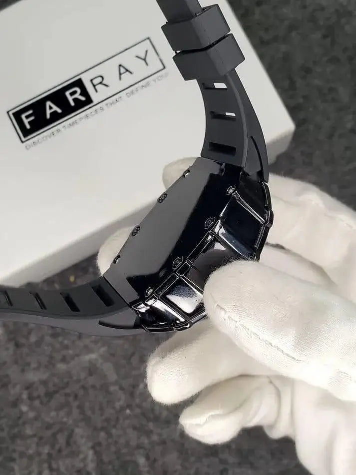 Richard-Black-Belt Skeleton Watch