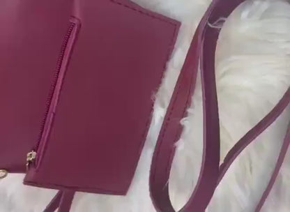 Dior Pink Leather Handbag Set for Women
