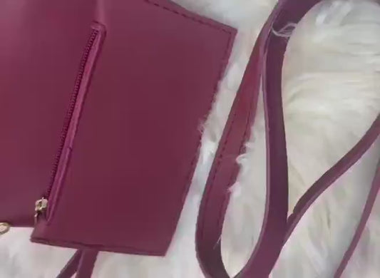 Dior Pink Leather Handbag Set for Women