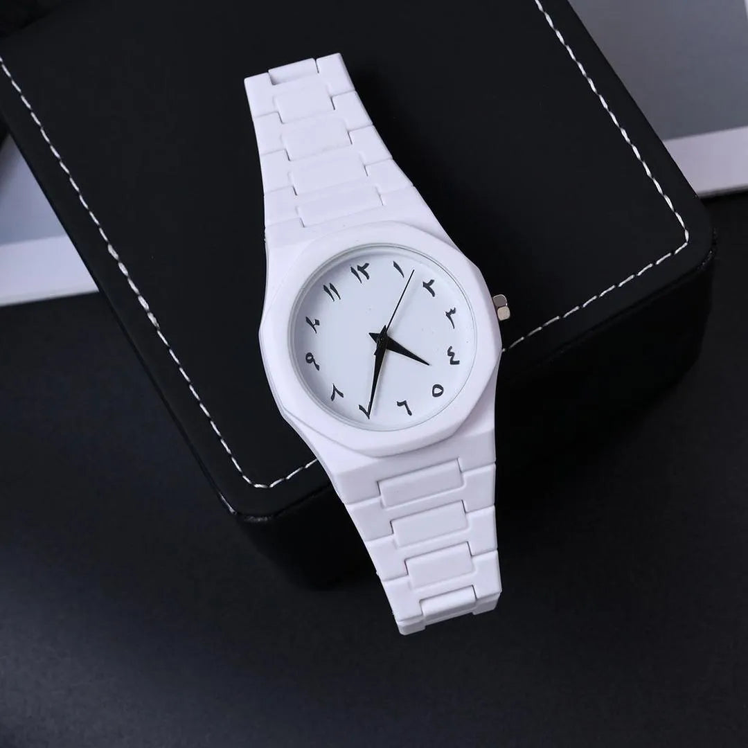 Men's Carbon Fiber Quartz Watch – Chain Strap